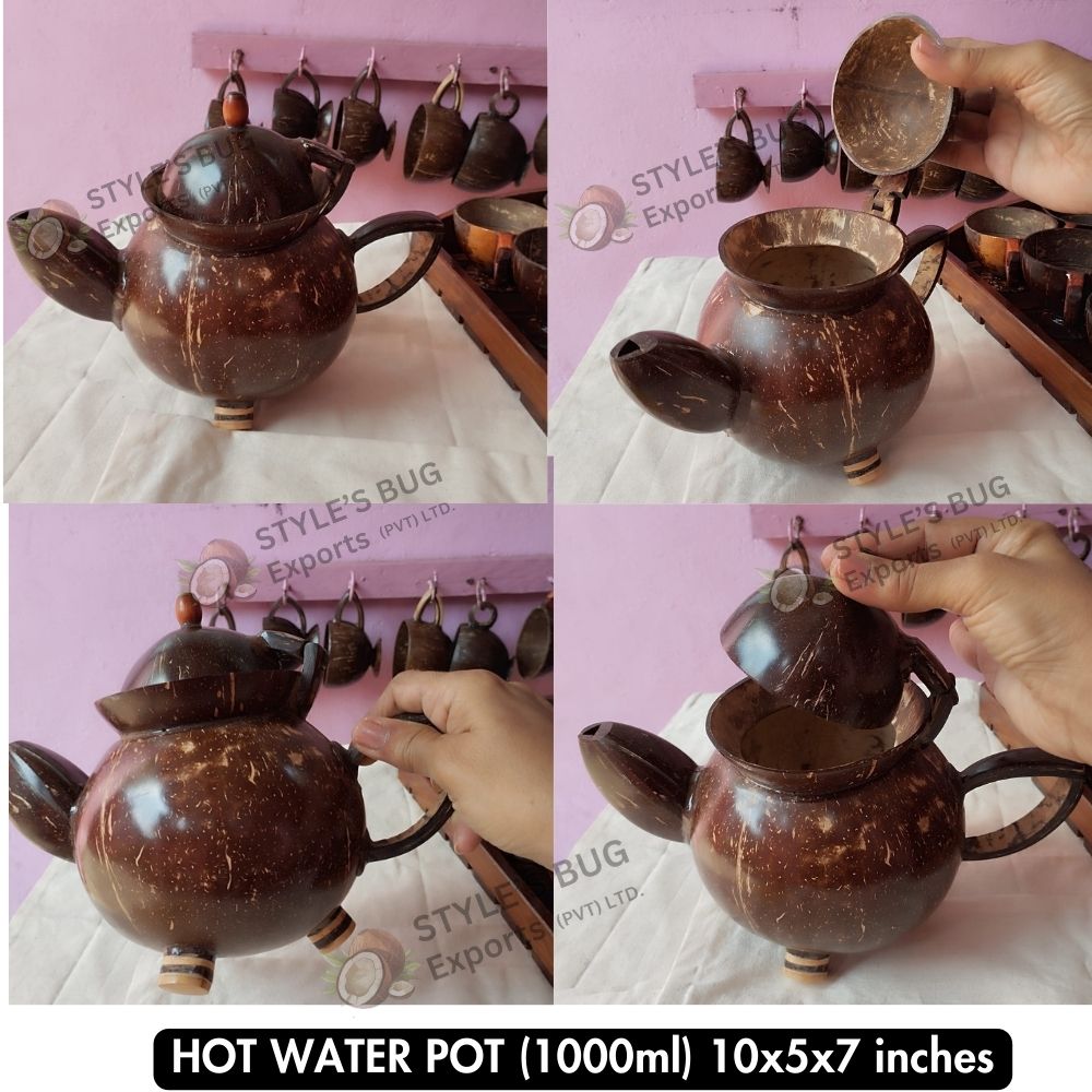 Coconut Shell Kettles / Jugs