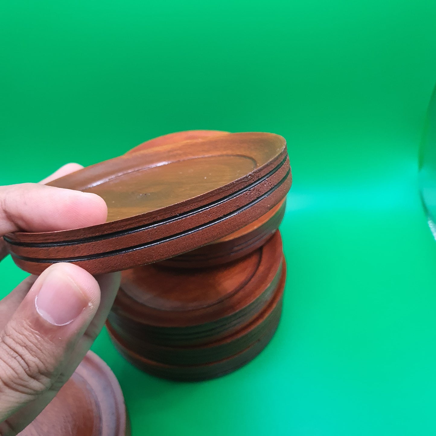 Mahogany Coasters  - Handcrafted from Wood