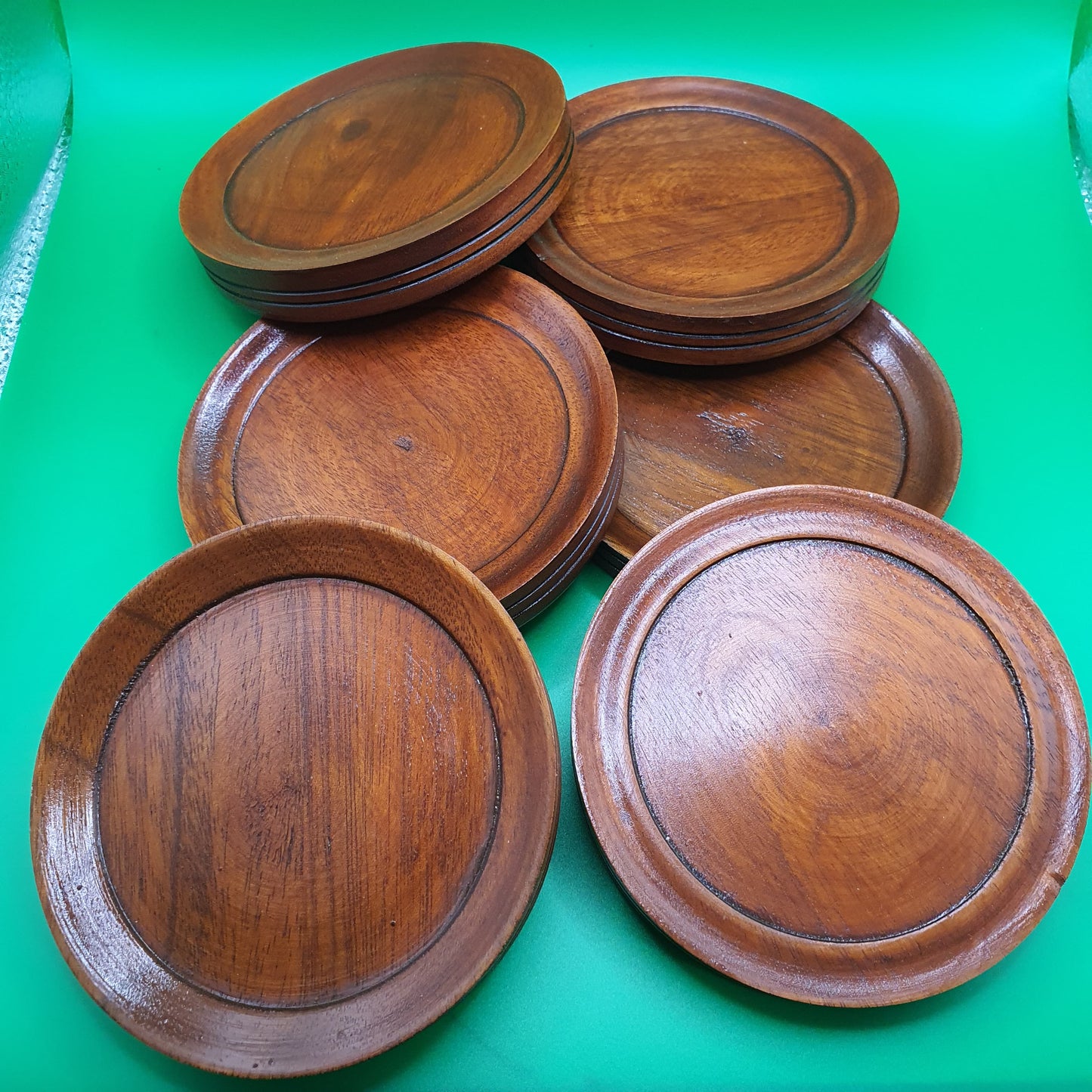 Mahogany Coasters  - Handcrafted from Wood