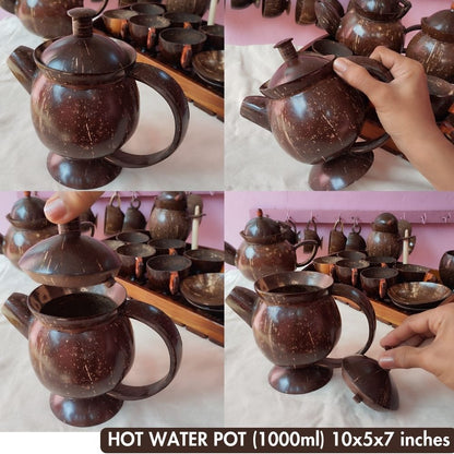 Coconut Shell Kettles / Jugs