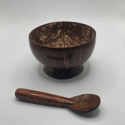 Coconut shell Dessert Cup + Spoon