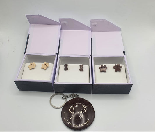 Dog Paw Earrings